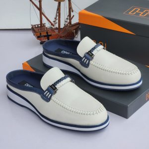 Oggi high quality half shoe - White