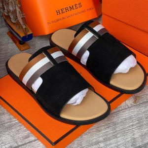 luxury Hermes Pam slippers