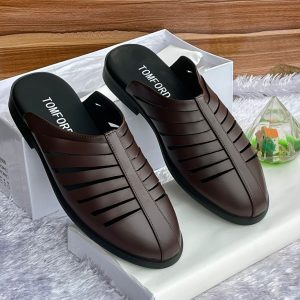 Tomford high quality half shoe - coffee brown