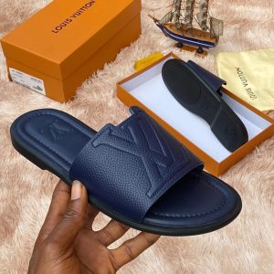 Alternative view of Luxury Navy Blue Pam Slippers