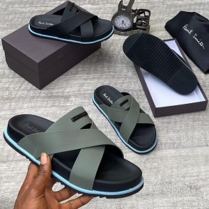 Paul Smith high quality Pam slippers - Gray and black
