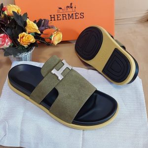 Hermes high quality Pam slippers - green