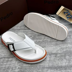 Alternative view of Pedro high quality slippers - white